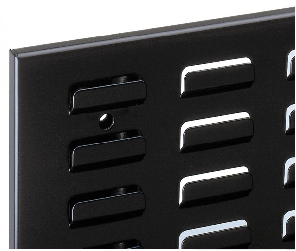 RasterPlan Schlitzplatte RAL 9005 (Zweitware)